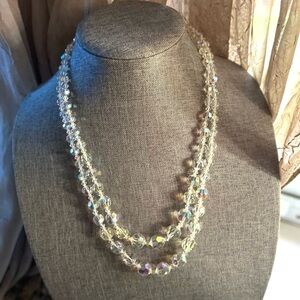 Vintage 1950s Crystal Necklace